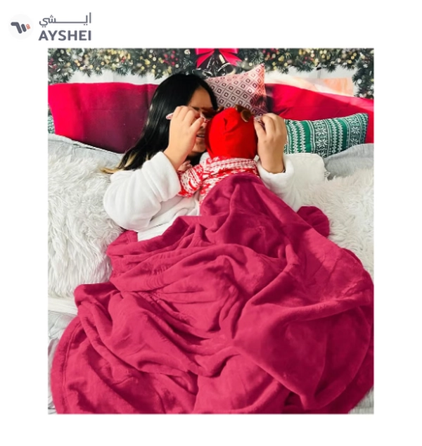 BSB HOME® 300 GSM Premium Plush Single Blanket for Bed, Sofa, Couch,