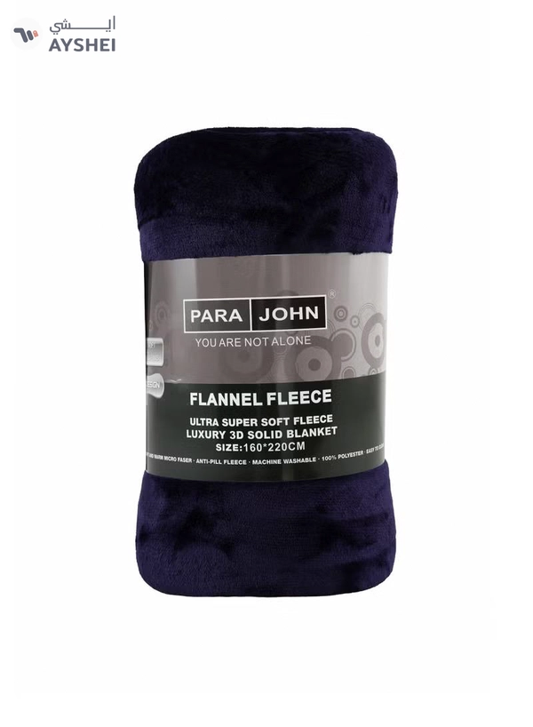 PARAJOHN Flannel Fleece Blanket Double (200x230) For All Season, Fluffy Blanket Warm Bed Throws For Sofa & Bed, Comfortable And Soft Double Flannel Fleece Blanket