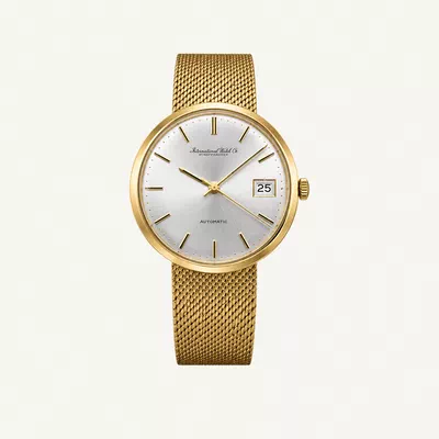 IWC Full Yellow Gold Vintage Silver Dial 35mm Used (Fair) | Year of production 2002 (Approximation) | No original box | No original papers-0