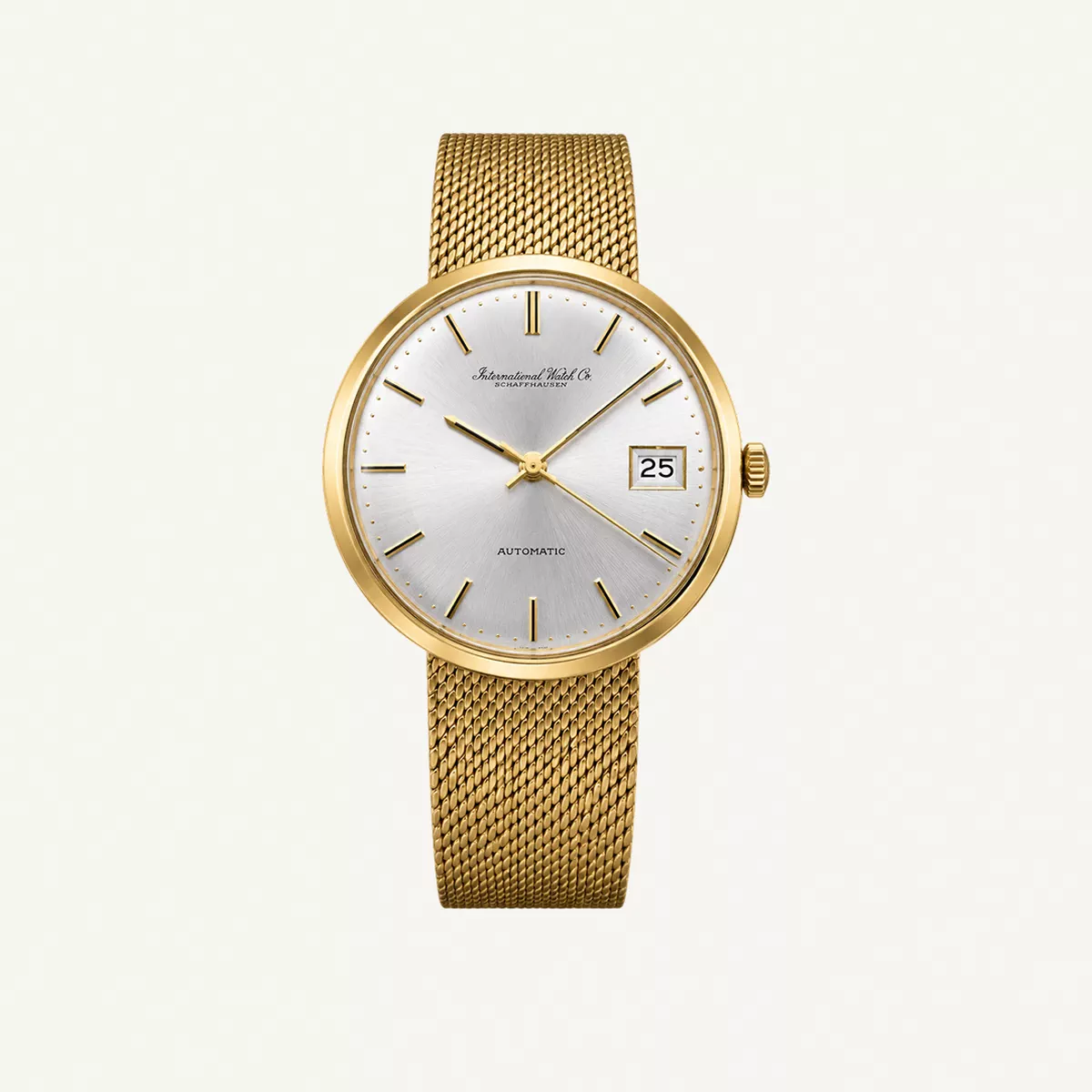 IWC Full Yellow Gold Vintage Silver Dial 35mm Used (Fair) | Year of production 2002 (Approximation) | No original box | No original papers