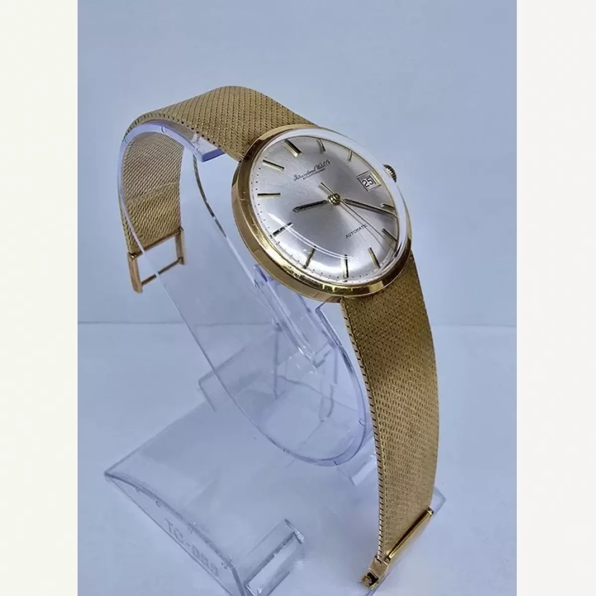 IWC Full Yellow Gold Vintage Silver Dial 35mm Used (Fair) | Year of production 2002 (Approximation) | No original box | No original papers-3-3