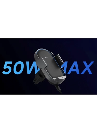 Xiaomi 50W Wireless Car Charger | Integrated Cooling And Lighting | Supports Fast Charging-Max 50 W Output Black-2