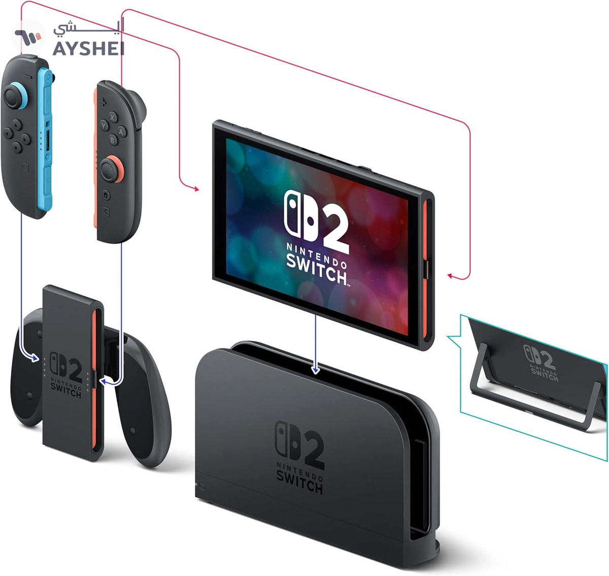 Nintendo Switch 2 + Mario Kart World-Set 2025-7-7