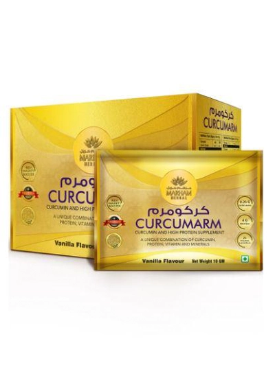 MARHAM HERBAL Curcumarm Sachet: Curcumin and High Protein Supplement | Rich Immunity Booster -0