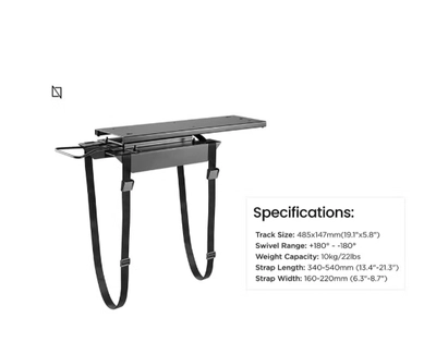 Navodesk Stap-on Under Desk CPU Holder, CPU Mount, PC Holder with Sliding Track-3