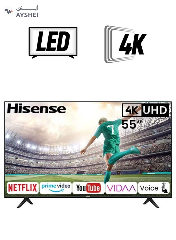 Hisense 55 UHD Smart TV 55A61G Black