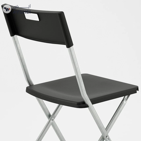IKEA GUNDE Folding Chair, Black