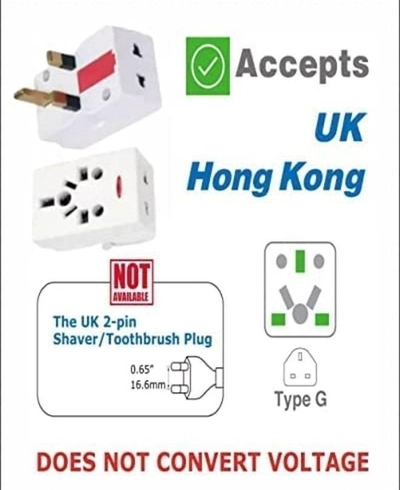 ABBASALI 03 Way Adapter with Square Pin Universal Socket with Light And 13A Fuse-2