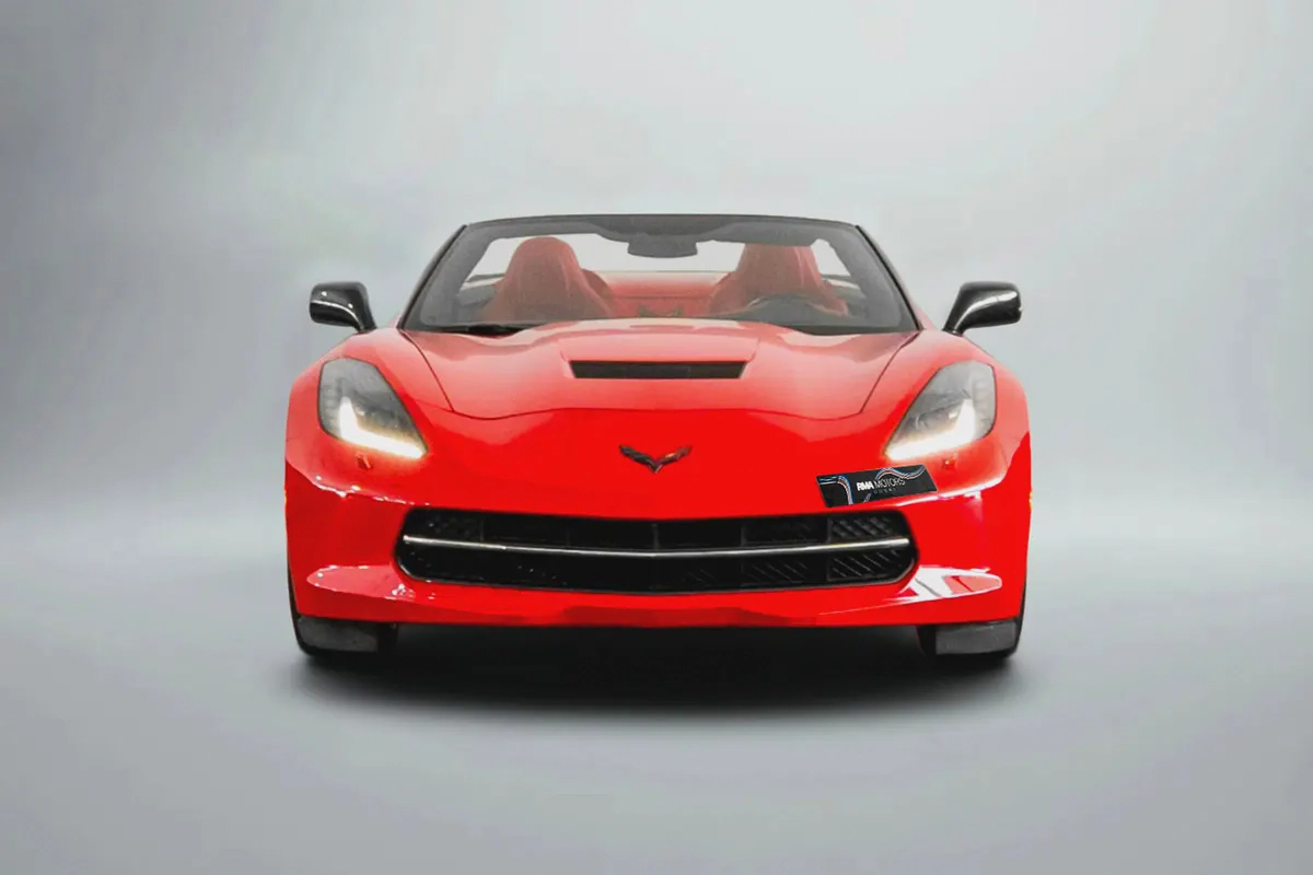 CASH ONLY: 189,000 AED | 2015 Chevrolet Corvette (C7) Stingray Convertible / Full Service History-2-2