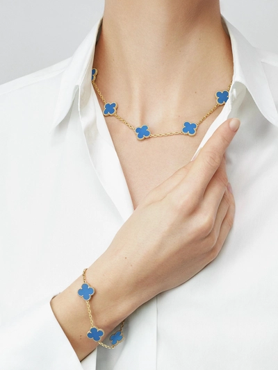 Van Cleef & Arpels Vintage Alhambra bracelet, 5 motifs Agate-2