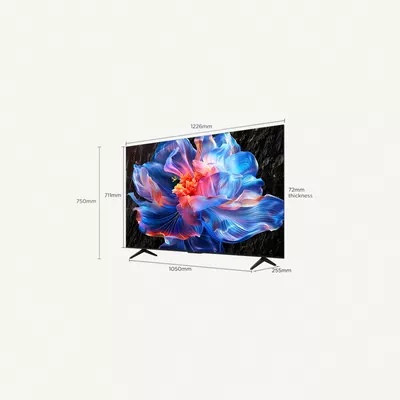 TCL 75-Inch P6K LED 4K UHD HDR Smart TV | Google TV, 60Hz, HDR 10, AiPQ Processor, Dolby Audio, MEMC, HDMI 2.1, Bluetooth 5.2, WiFi 5, Bezel-less Design, (2025 Model) 75P6K Black-1