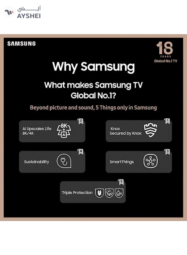 Samsung 43 Inch Full HD Smart TV | Android | Built In Receiver | 50HZ | UA43T5300AUXUM / UA43T5300A Black
