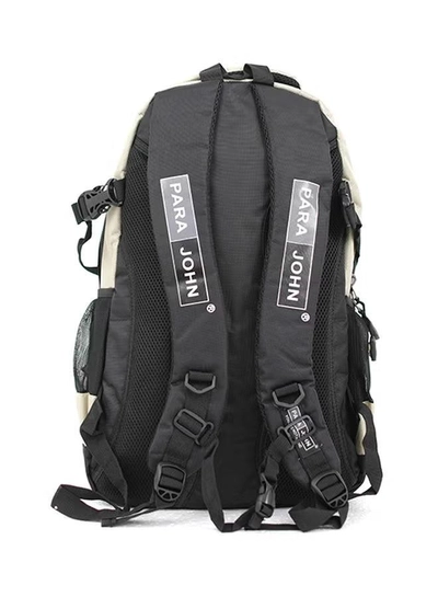 PARAJOHN Nylon Zipper Backpack 24-Inch Beige-3