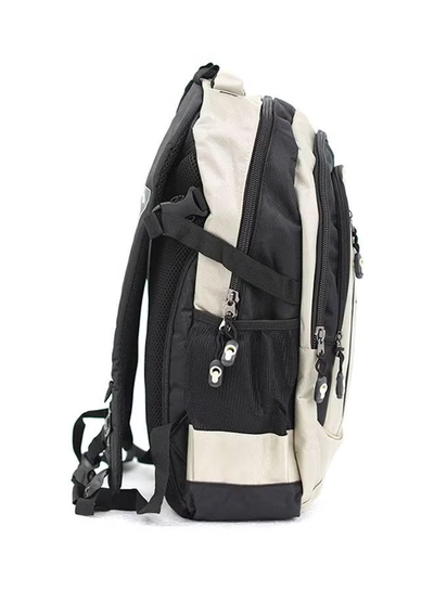 PARAJOHN Nylon Zipper Backpack 24-Inch Beige-1