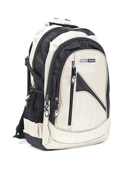 PARAJOHN Nylon Zipper Backpack 24-Inch Beige-2