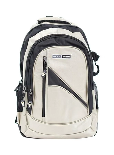 PARAJOHN Nylon Zipper Backpack 24-Inch Beige-0