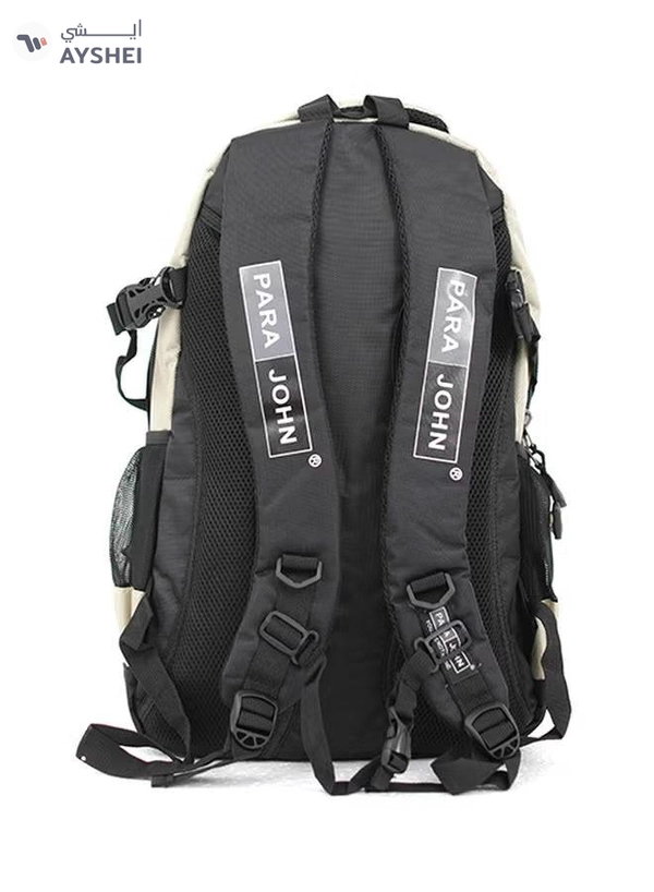 PARAJOHN Nylon Zipper Backpack 24-Inch Beige