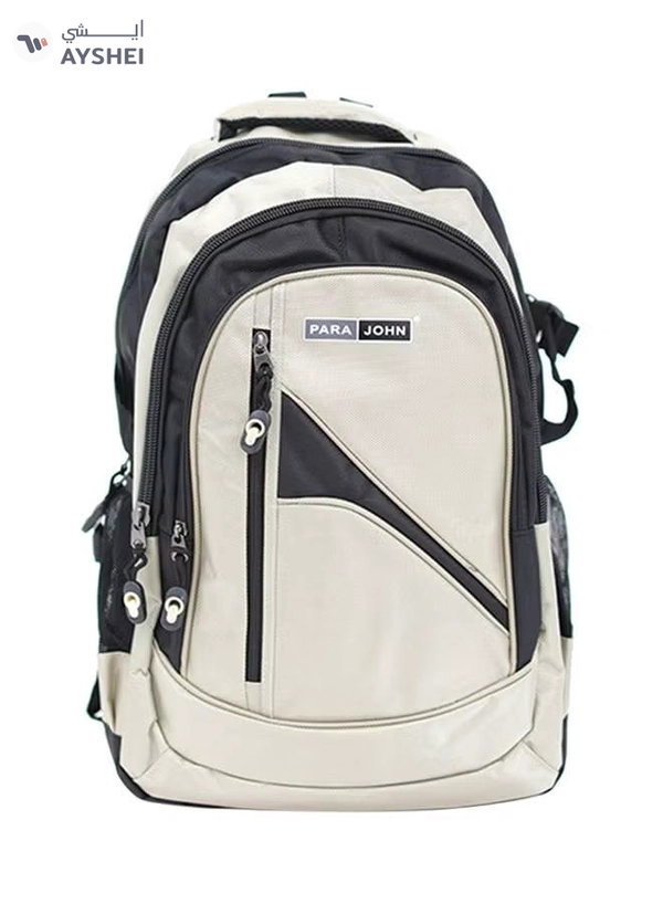 PARAJOHN Nylon Zipper Backpack 24-Inch Beige