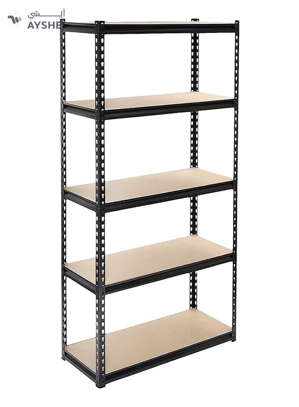 My Choice 5 Tier Laminated Heavy Duty Garage Storage Adjustable Wide Size Metal Shelving Unit Utility Rack Shelves Organization Multipurpose Shelf