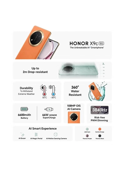 Honor X9c Dual SIM Sunrise Orange 12GB RAM 256GB 5G - Middle East Version-2