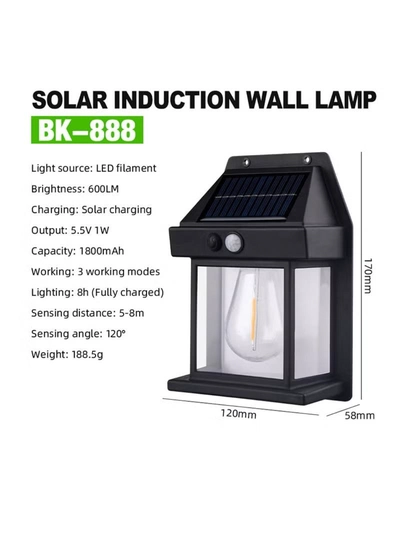 Yuwell Pack Of 8 Pcs Solar Outdoor Light Solar Motion Sensor Security Lights With 3 Lighting Modes Wireless Solar Wall Lights Waterproof Solar Powered Bulb Lights For Garden Home And Garage Use Black-8