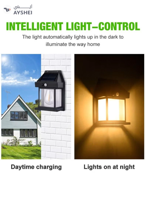Yuwell Pack Of 8 Pcs Solar Outdoor Light Solar Motion Sensor Security Lights With 3 Lighting Modes Wireless Solar Wall Lights Waterproof Solar Powered Bulb Lights For Garden Home And Garage Use Black