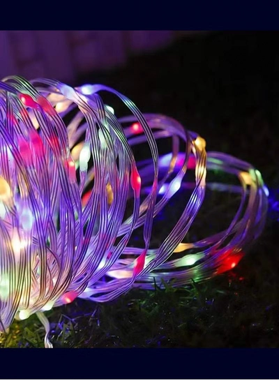 ESNCO Multipurpose LED Lights Fairy Lights Twinkle Decoration String Lights RGB 10 Meter 100 Led 32.80 FT Ramadan Light For Ramadan Decoration And Home Decoration Curtain Lights Garden Lights-2