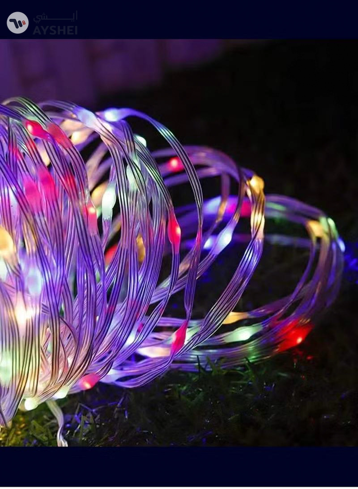 ESNCO Multipurpose LED Lights Fairy Lights Twinkle Decoration String Lights RGB 10 Meter 100 Led 32.80 FT Ramadan Light For Ramadan Decoration And Home Decoration Curtain Lights Garden Lights-2-2