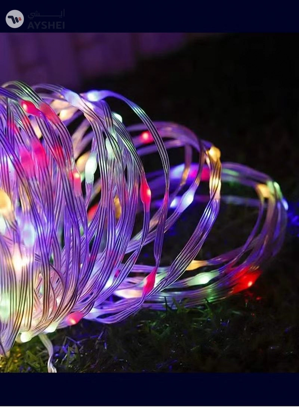 ESNCO Multipurpose LED Lights Fairy Lights Twinkle Decoration String Lights RGB 10 Meter 100 Led 32.80 FT Ramadan Light For Ramadan Decoration And Home Decoration Curtain Lights Garden Lights