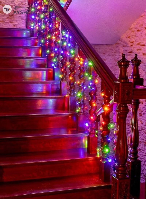 JIHAM Ramadan Light 17 Meter 200 LED Multicolor LED Fairy Light Exterior Waterproof Light For Ramadan Decoration Curtain Light For Home and Outdoor Decoration Light Multimode Operated Light