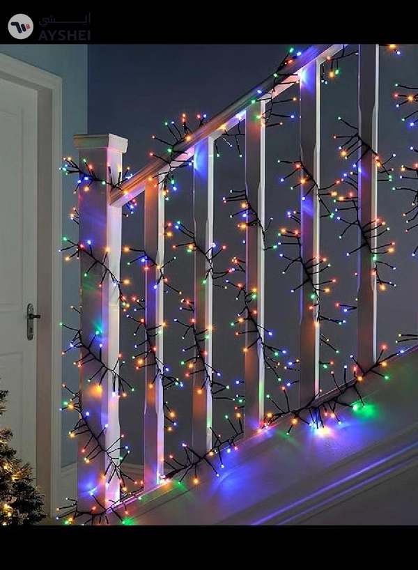 JIHAM Ramadan Light 17 Meter 200 LED Multicolor LED Fairy Light Exterior Waterproof Light For Ramadan Decoration Curtain Light For Home and Outdoor Decoration Light Multimode Operated Light
