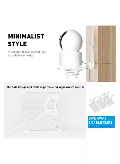 Clear Acrylic Floating Wall Shelves – Wall Mount Display for Baby Monitors, Speakers, Small Plants & Decorative Items-3