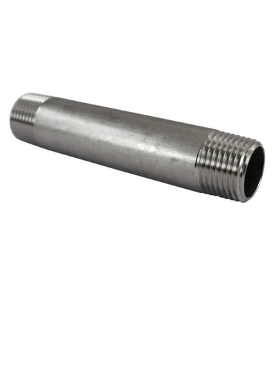 ABBASALI Stainless Steel Pipe Nipple with Male Pipe Thread-0