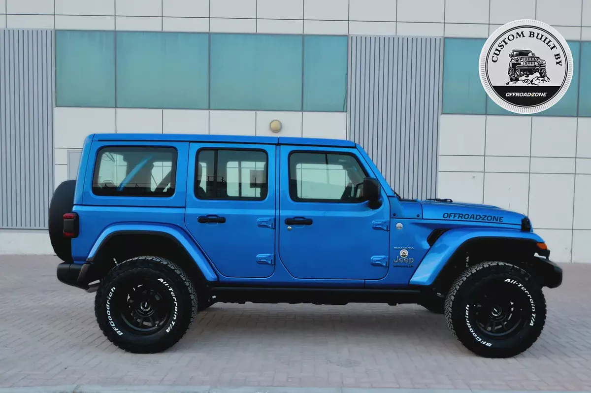 3 YRS DEALER WTY AND 3 YRS SP | 2024 JEEP WRANGLER 4DR SAHARA HYDRO BLUE | ORZ CUSTOM BUILT-5-5
