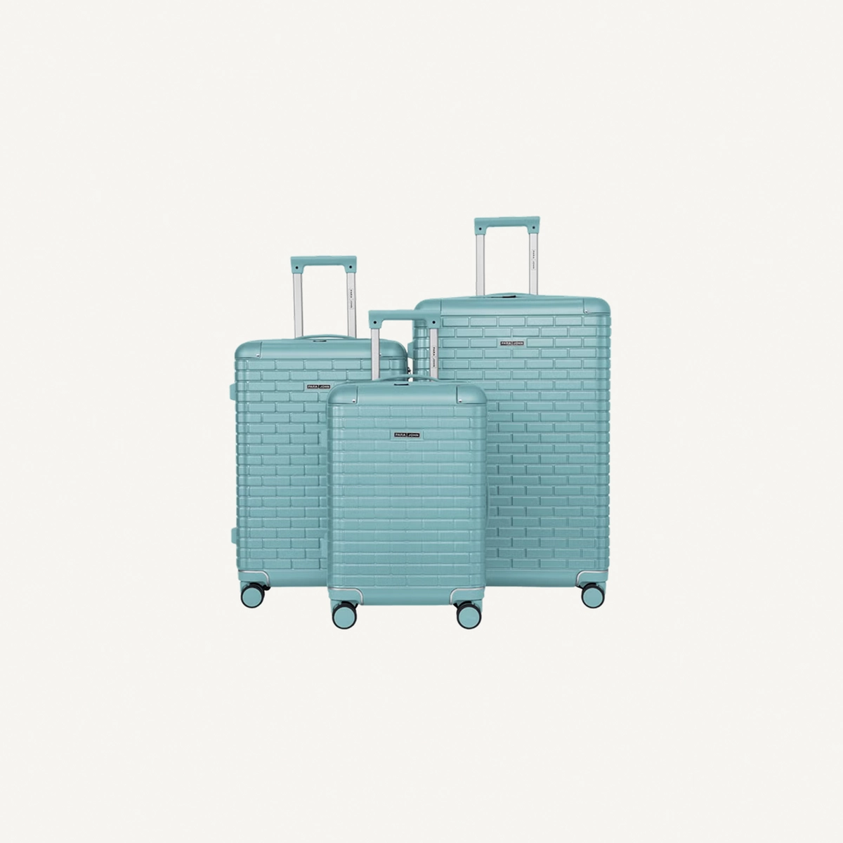Para John Bricase 3-Piece PC Luggage Set – 20, 24 & 28 Inch Hard Shell Suitcases with 360° Spinner Wheels-0-0
