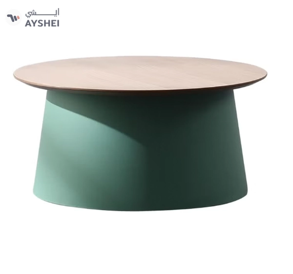 Daamudi KAI Round Table, Minimalist Center Table or Coffee Table for Home & Office