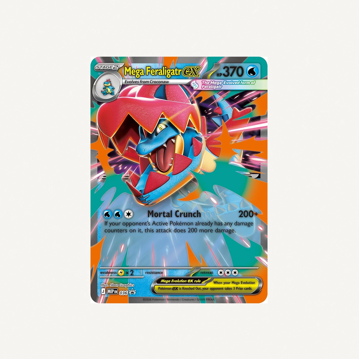 Pokémon TCG: Mega Evolution Ascended Heroes Mega Feraligatr ex Box-3-3