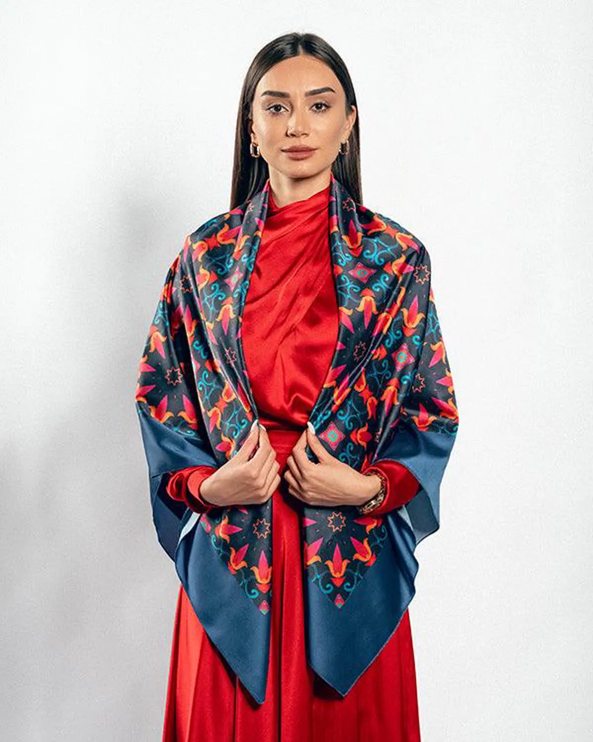 Silk Road - Ancient Nakhchivan Scarf (Large)-2-2