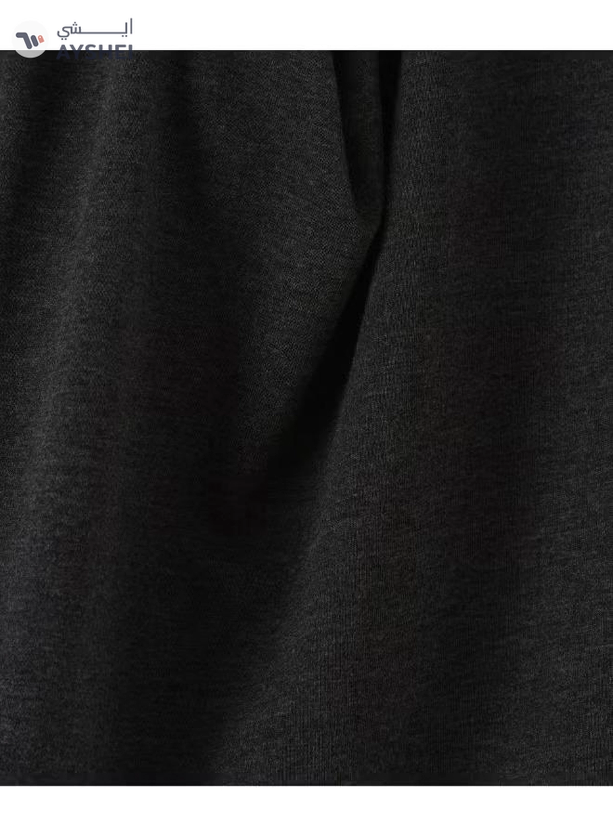 babyqlo Eid Mubarak Round Neck T-Shirt Dark Grey/White-3-3