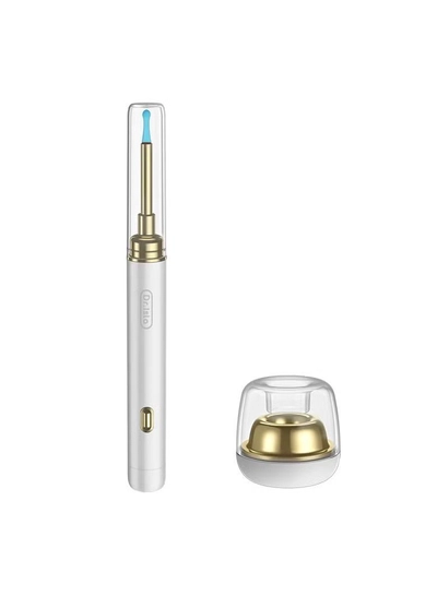 Dr. Isla P9 Intelligent Ear Pick with Camera Wireless WiFi Visual Ear Scoop Wax Cleaner Tool Bebird Wifi Smart Visual Ear Cleaner Wax Remover Endoscope Earpick Tool 500W High Precision Camera WIFI Android/IOS Connect Ear Cleaner Earwax Cleaner ( White )-1