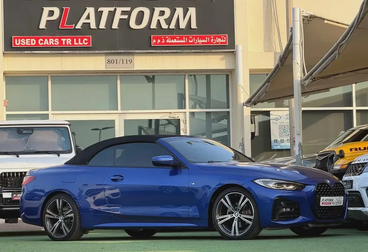 BMW 420I model 2023 gcc original paint بي ام دبليو 420i موديل ٢٠٢٣ خليجي صبغ وكالة
