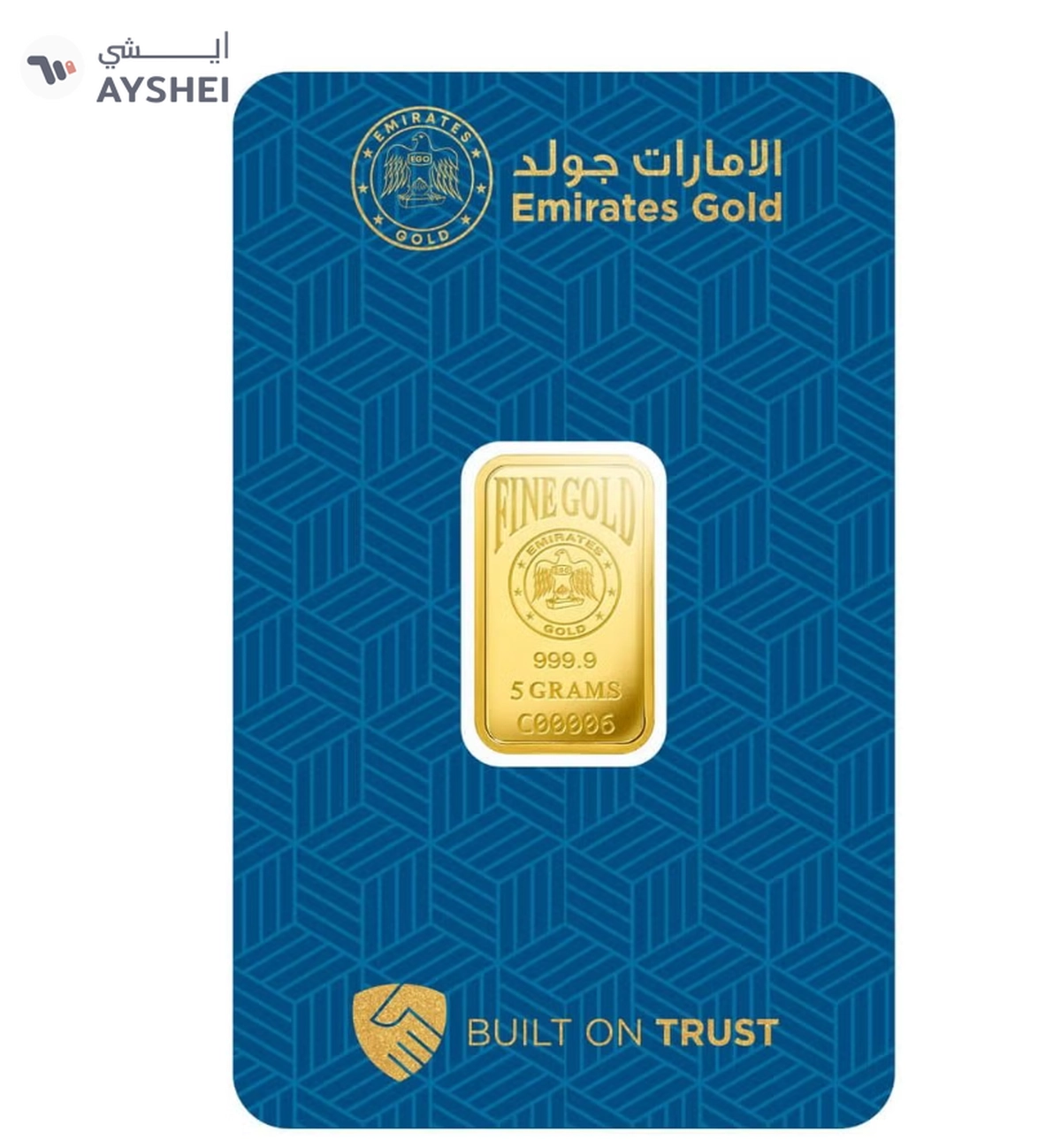 Emirates Gold 5g Gold Bar 999.9 - QR VERIFY-0-0