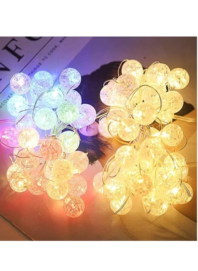 Yuwell Crystal Globe String Light Ramadan Light RGB 50 Meter 3 Pin Cord 22V Led Light For Ramadan Decoration 8 Different Modes Decoration Light For Home Indoor And Outdoor Decoration-1
