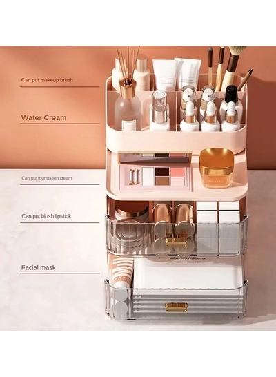 ORiTi Makeup Organizer With Drawers,Cosmetic Display Cases, Vanity Holder For Lipstick,Brushes-1