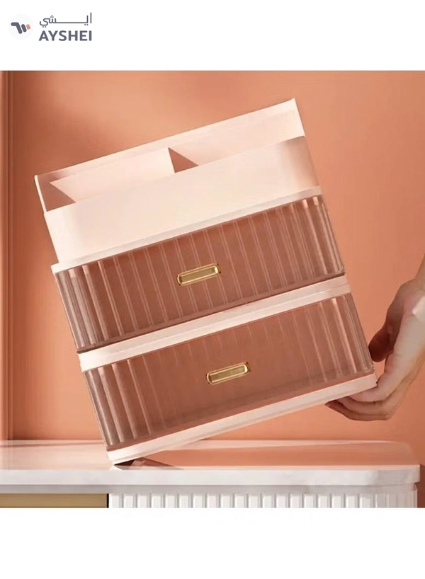 ORiTi Makeup Organizer With Drawers,Cosmetic Display Cases, Vanity Holder For Lipstick,Brushes