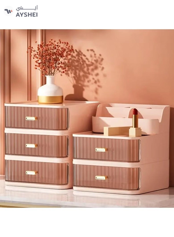 ORiTi Makeup Organizer With Drawers,Cosmetic Display Cases, Vanity Holder For Lipstick,Brushes