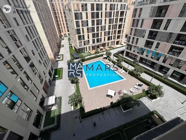 Spacious one bedroom with kitchen appliances in modern community