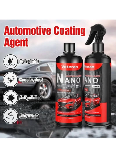 VETERAN Nano Ceramic Coating for Car 500ML Nano Shield Premium Coat Waterproof Car Polishing Liquid W-3