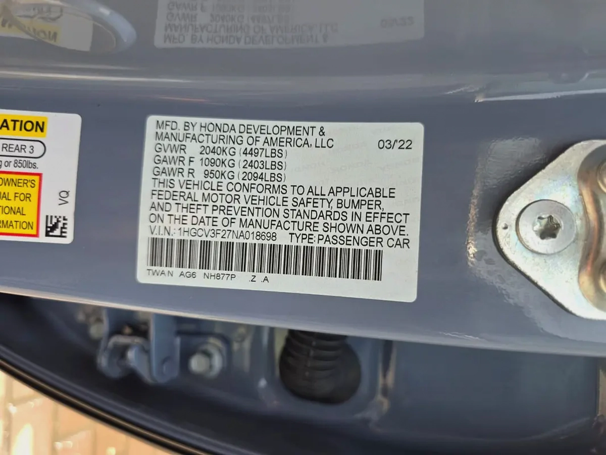 Honda Accord Clarity Hybrid 2022 American Specs-17-17