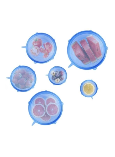 Sharpdo 6-Piece Stretched Cover Blue 25x25x3cm-2
